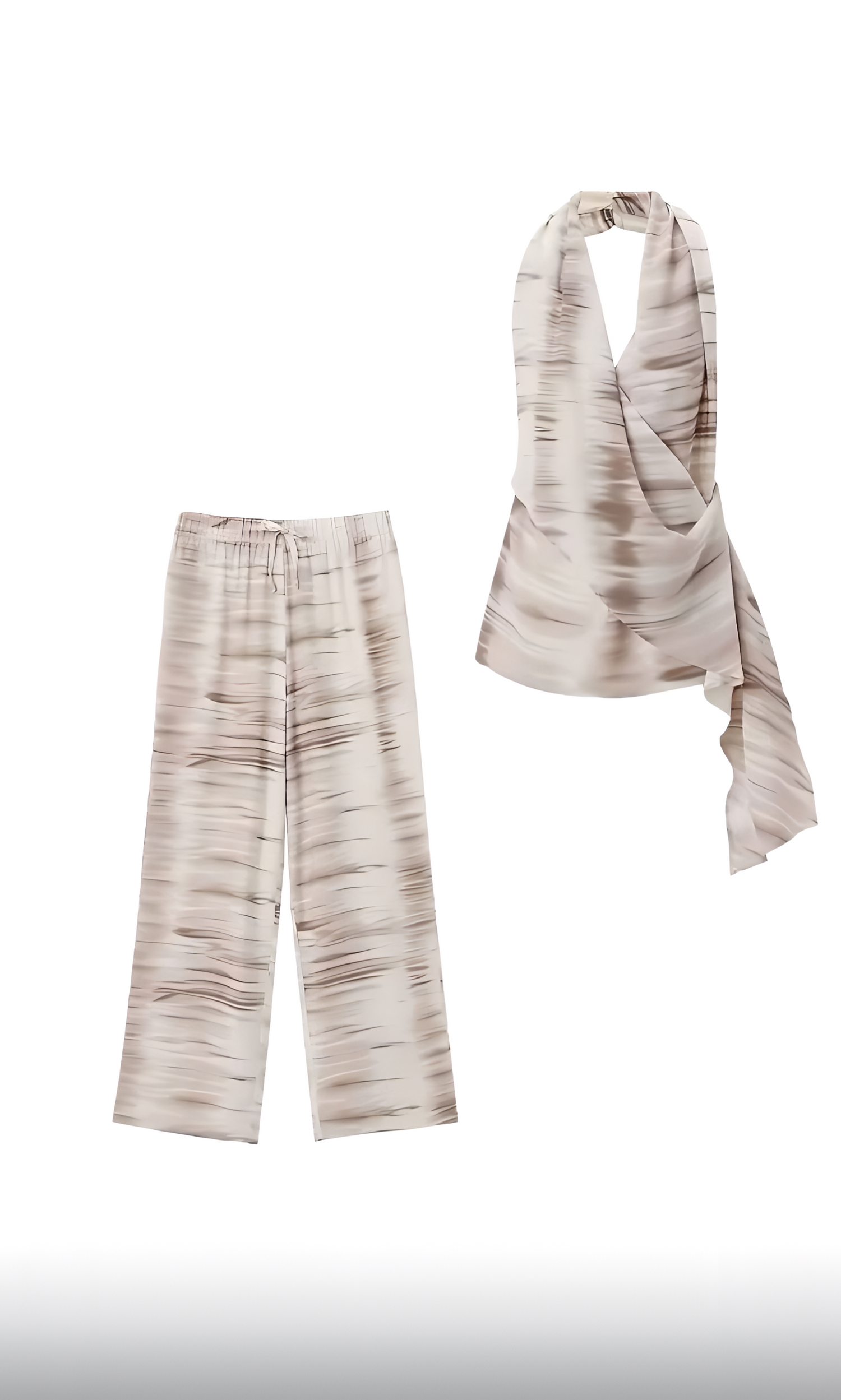 Casual Tie Dye Halter Set